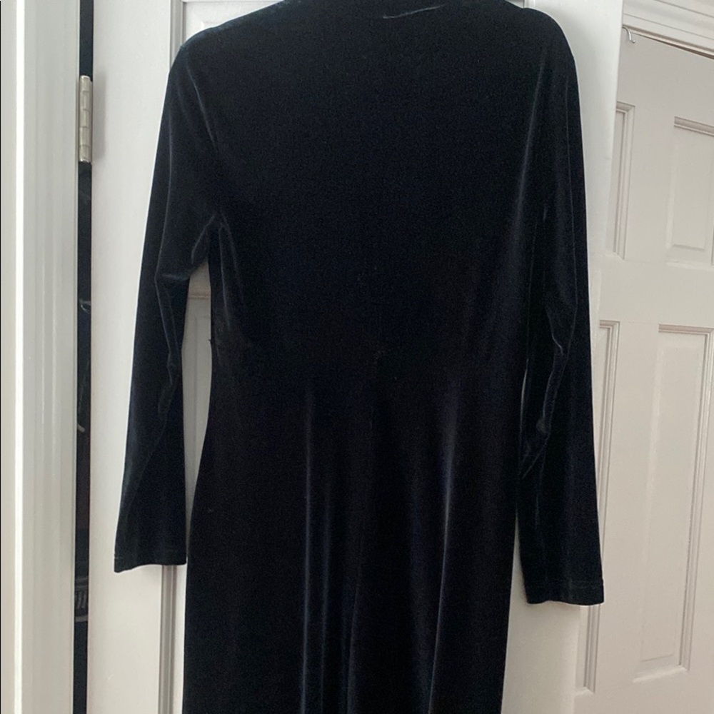 Vintage mock neck velvet maxi dress - Picture 4 of 5